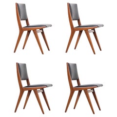 Set of 4 Rare Dan Johnson Dining Chairs for Hayden Hall Furniture