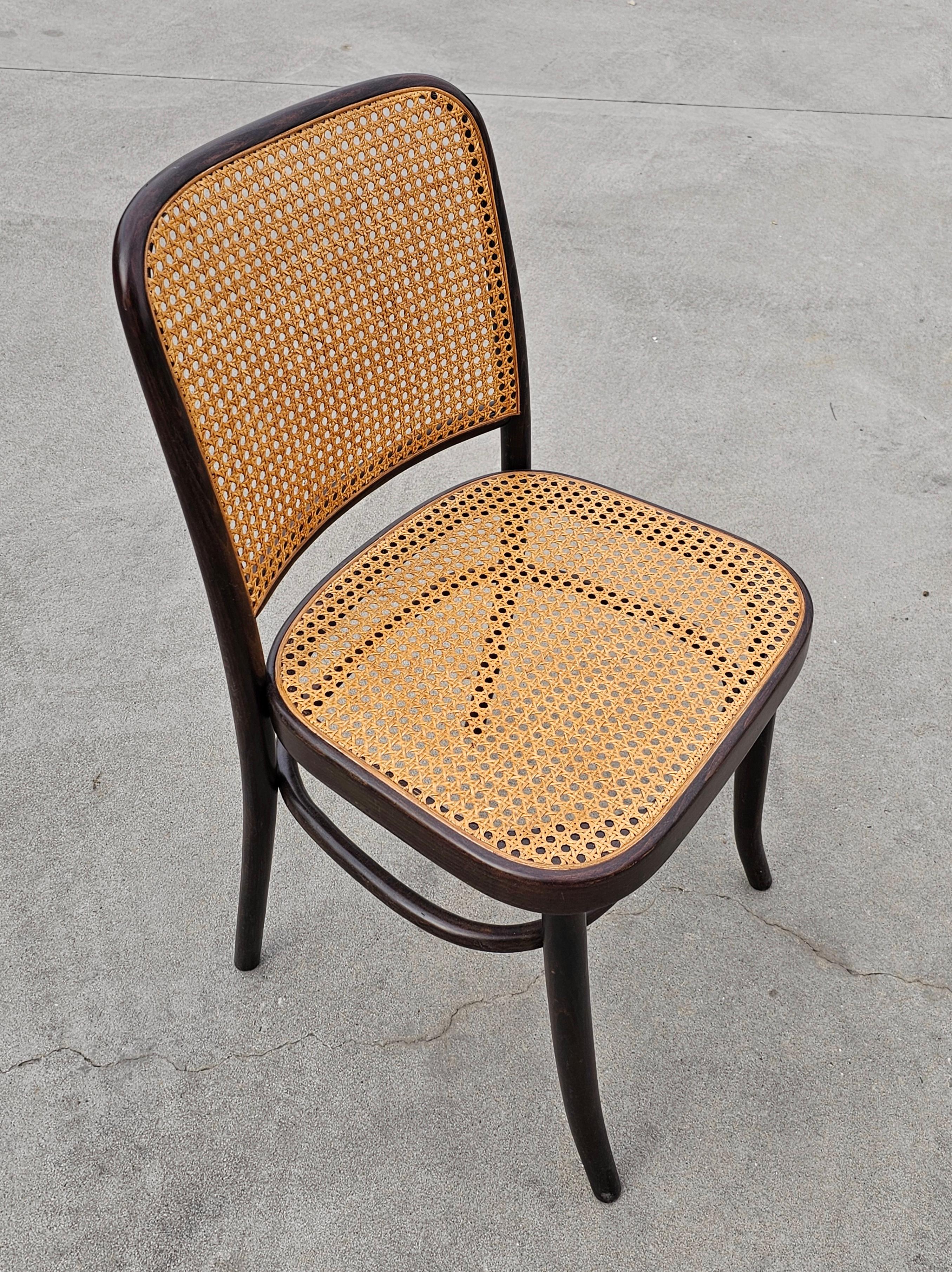 Croatian Set of 4 Rare Dining Chairs by Josef Hoffmann for Mundus, Yugoslavia, 1960s