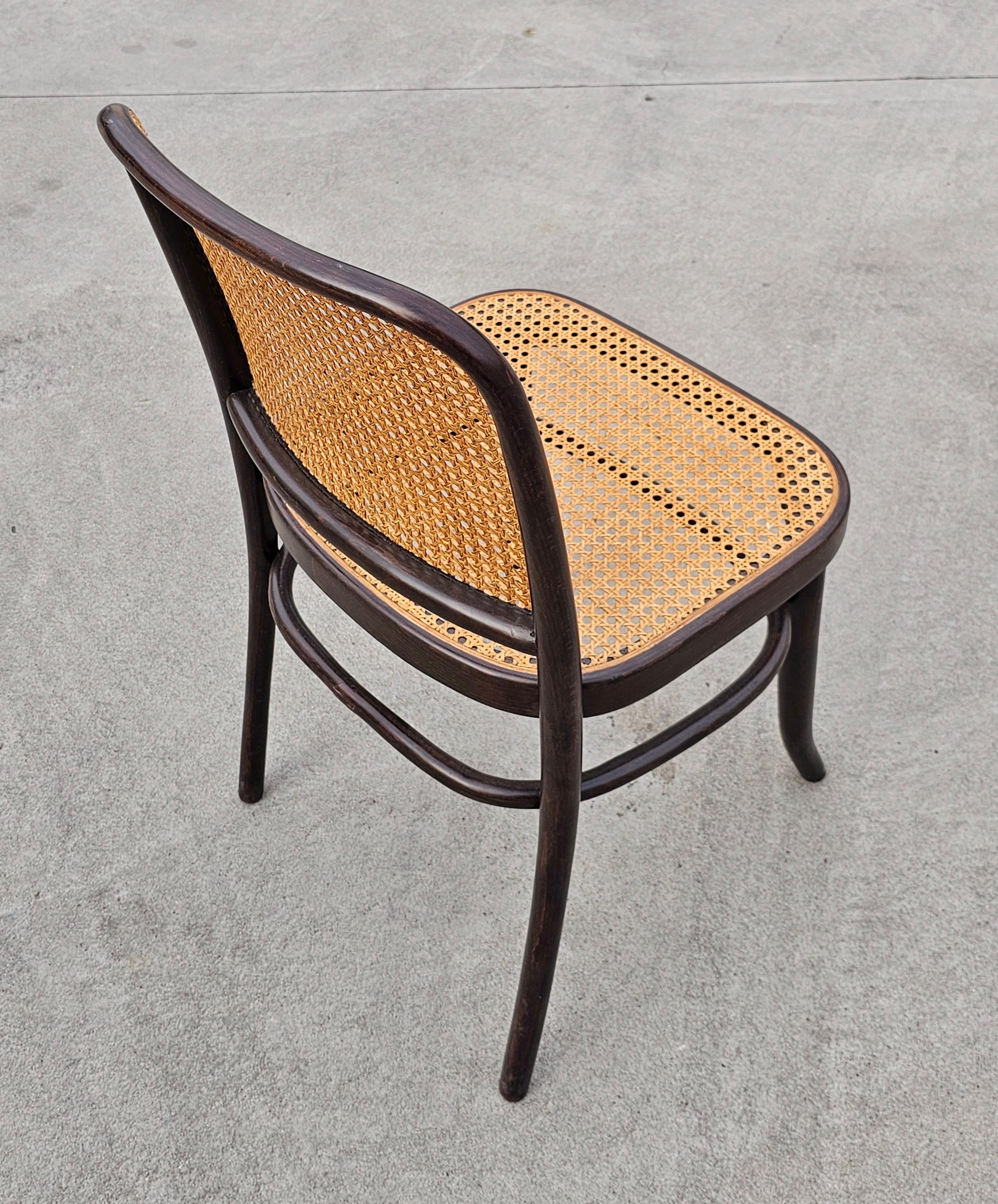 Mid-20th Century Set of 4 Rare Dining Chairs by Josef Hoffmann for Mundus, Yugoslavia, 1960s