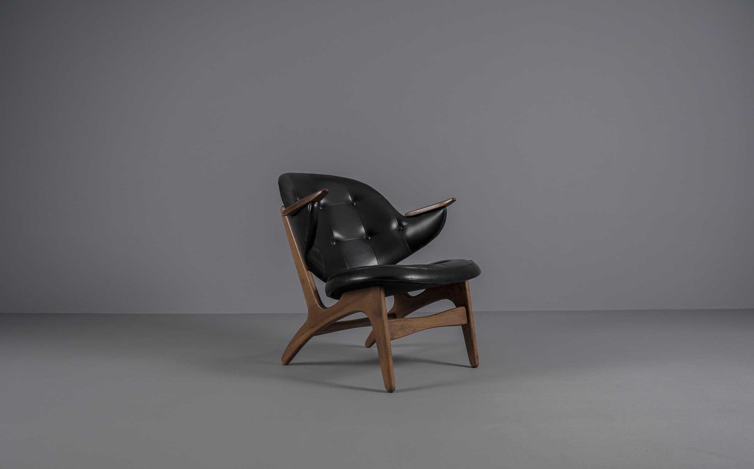 Satz von 4 seltenen dänischen Easy Chairs, Modell 33, entworfen von Carl Edward Matthes, 1950er Jahre im Angebot 2