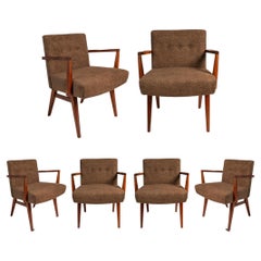Set of 4 Rare Model C-108 Armchairs, Jens Risom, Jens Risom Design, USA, 1950s