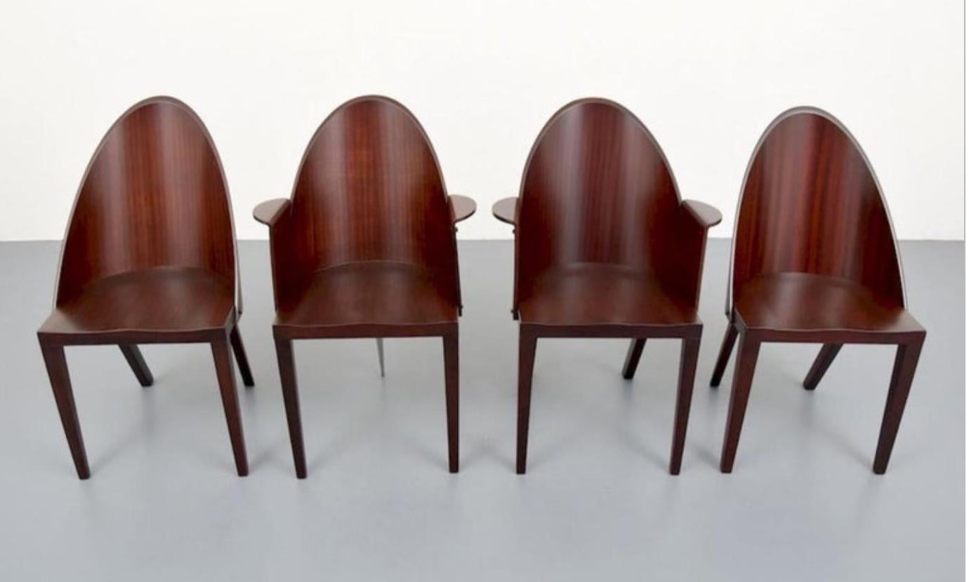 Ensemble rare de 4 chaises Philippe Starck de l'hôtel Royalton, NYC en vente 1