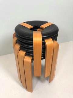 Set of 4 Rare Stools Design Rud Thygesen and Johnny Sørensen, by Magnus Olesen