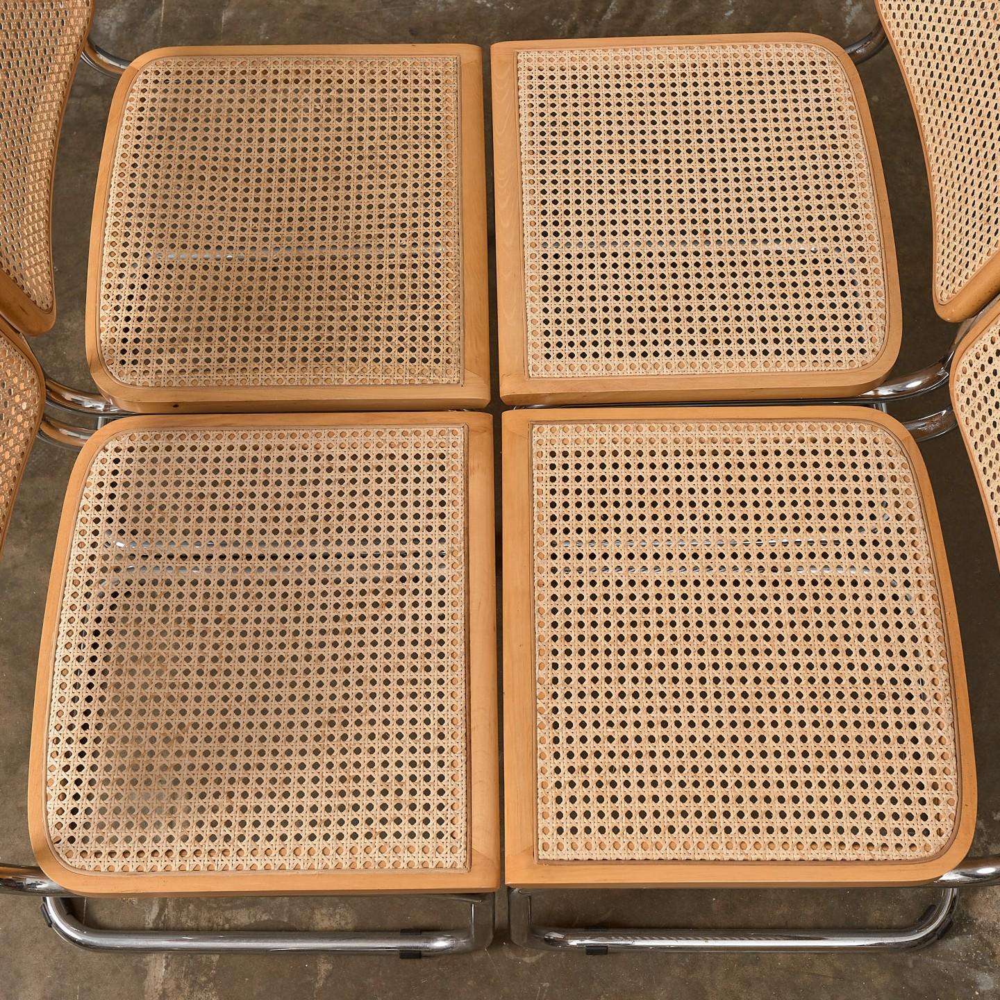 Set of 4 Rattan Cesca Chairs 7