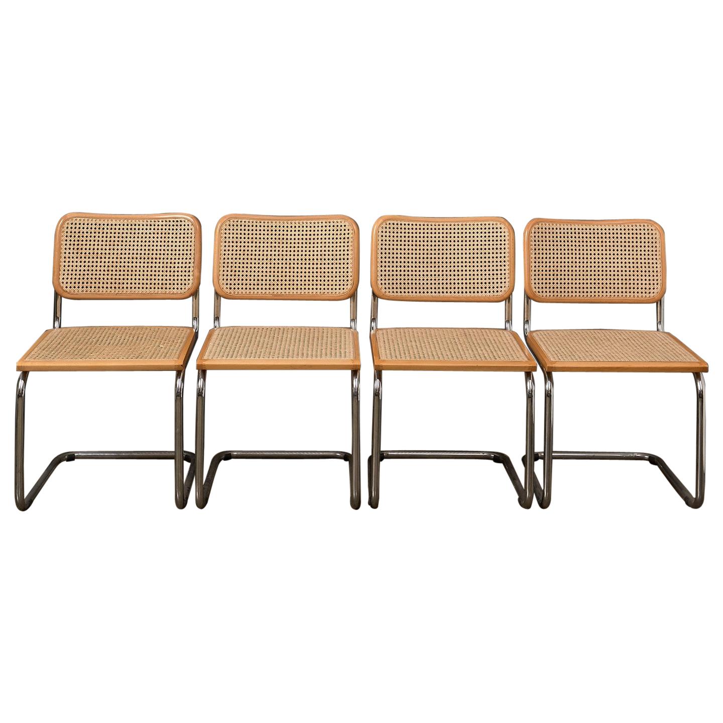 Set of 4 Rattan Cesca Chairs