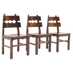 Set of 4!! Razorblade Dining Chairs attr. to H. Kjaernulf for Nyrup Møbelfabrik