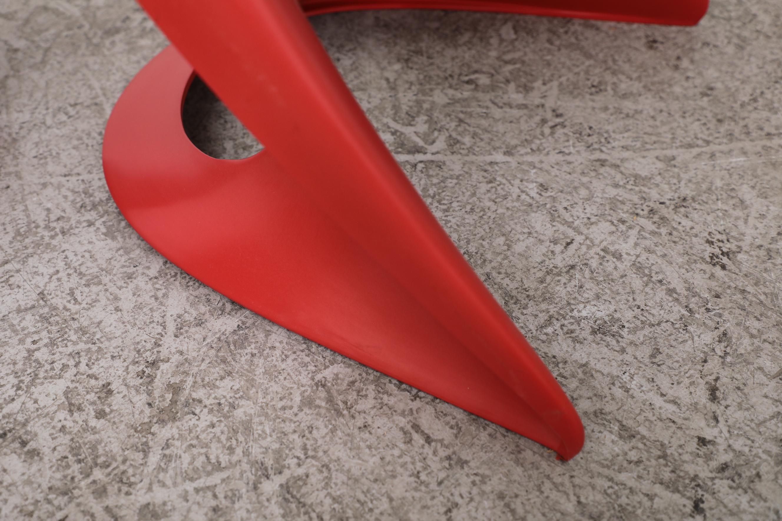 Ensemble de 4 chaises Casalino rouges empilables de l'ère spatiale pour enfants par Alexander Begge en vente 5