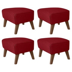 Lot de 4 tabourets de chaise en chêne rouge fumé Raf Simons Vidar 3 My Own Chair de Lassen