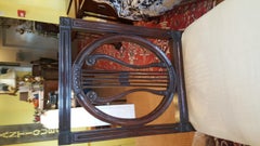 Juego de 4 Sillas de Caoba de la Regencia con Baca Estilo Lira