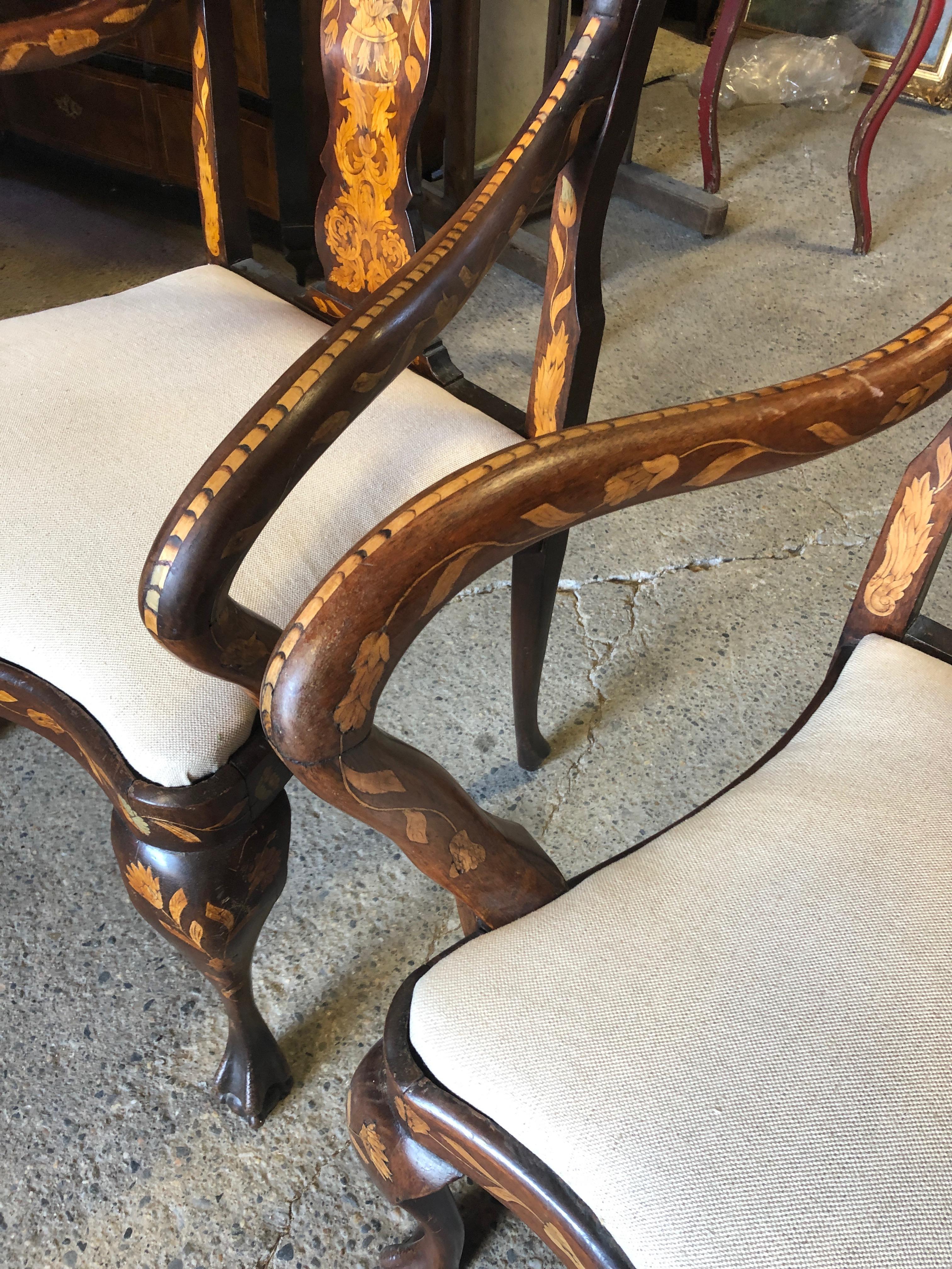 antique dutch dining chairs