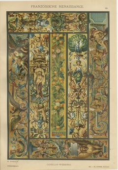 Set of 4 Renaissance Design Prints by H. Dolmetsch – Gobelins, Enamels and More