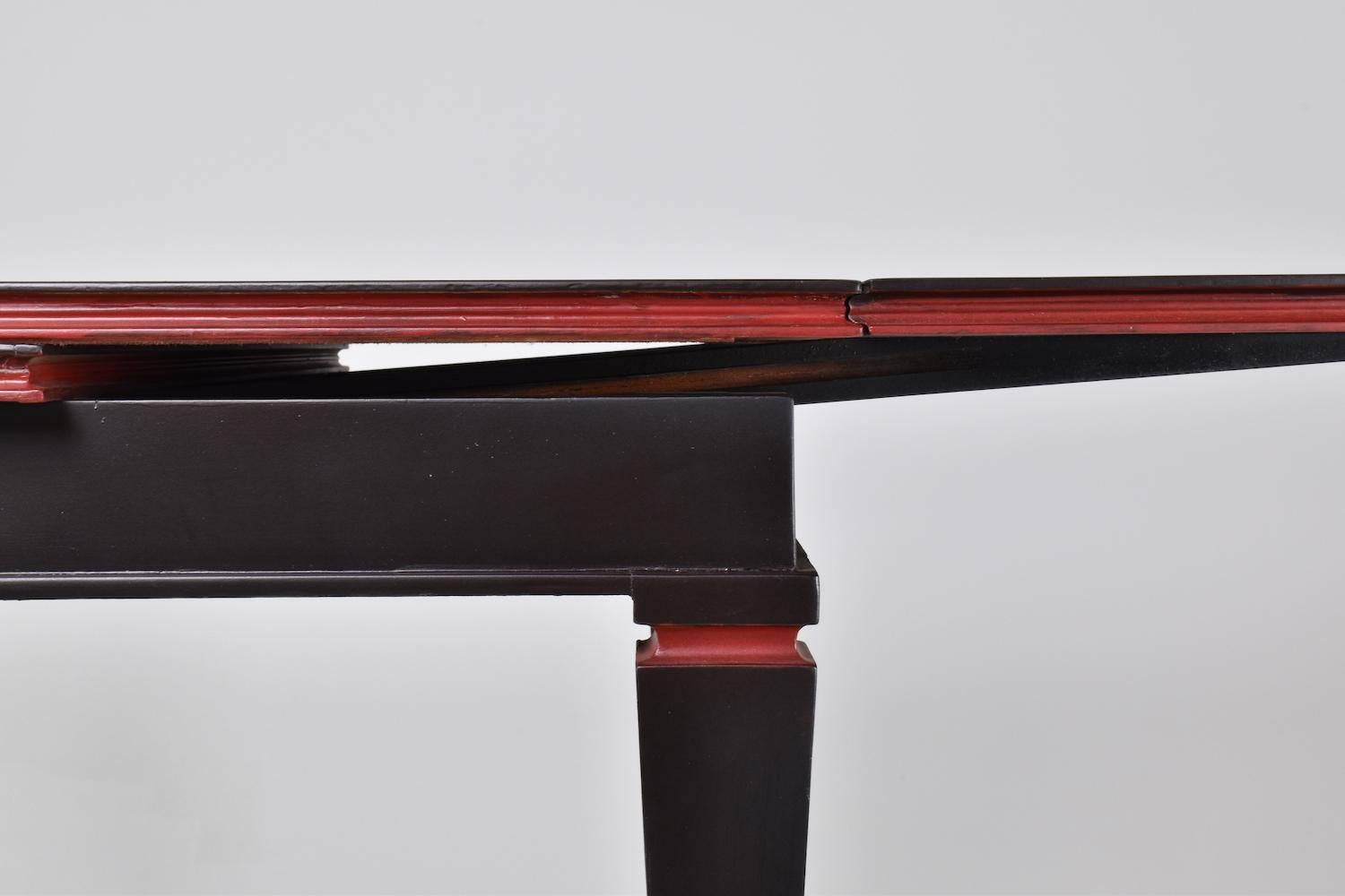 Juego de 4 Sillones de Comedor Italianos Restaurados con Mesa de Juego, Años 60 en venta 10