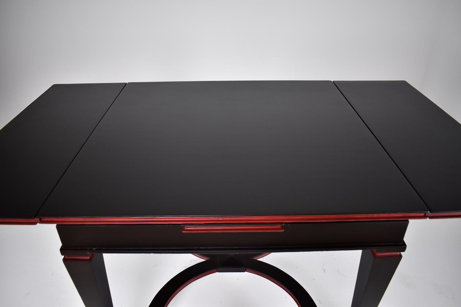 Juego de 4 Sillones de Comedor Italianos Restaurados con Mesa de Juego, Años 60 en venta 11
