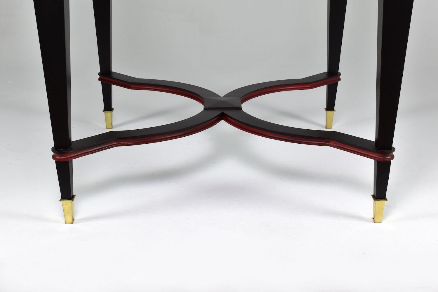 Juego de 4 Sillones de Comedor Italianos Restaurados con Mesa de Juego, Años 60 en venta 14