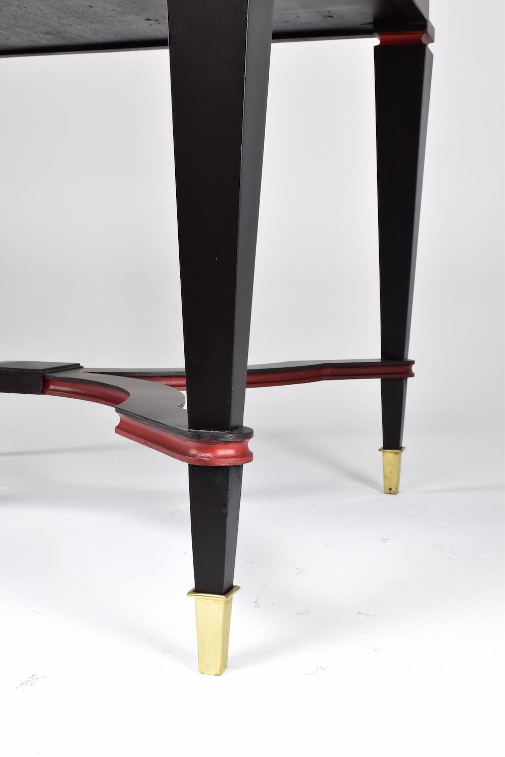 Juego de 4 Sillones de Comedor Italianos Restaurados con Mesa de Juego, Años 60 en venta 15