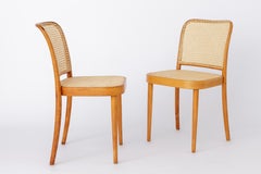 Set of 4 Restored Viennese Café Chairs – Early 20th Century, Hand-Caned Seats