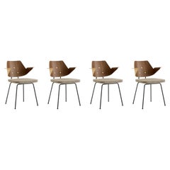 Set of 4 RFH Armchairs-Walnut & Beech/ Hallingdal 227- Robin Day for &Tradition