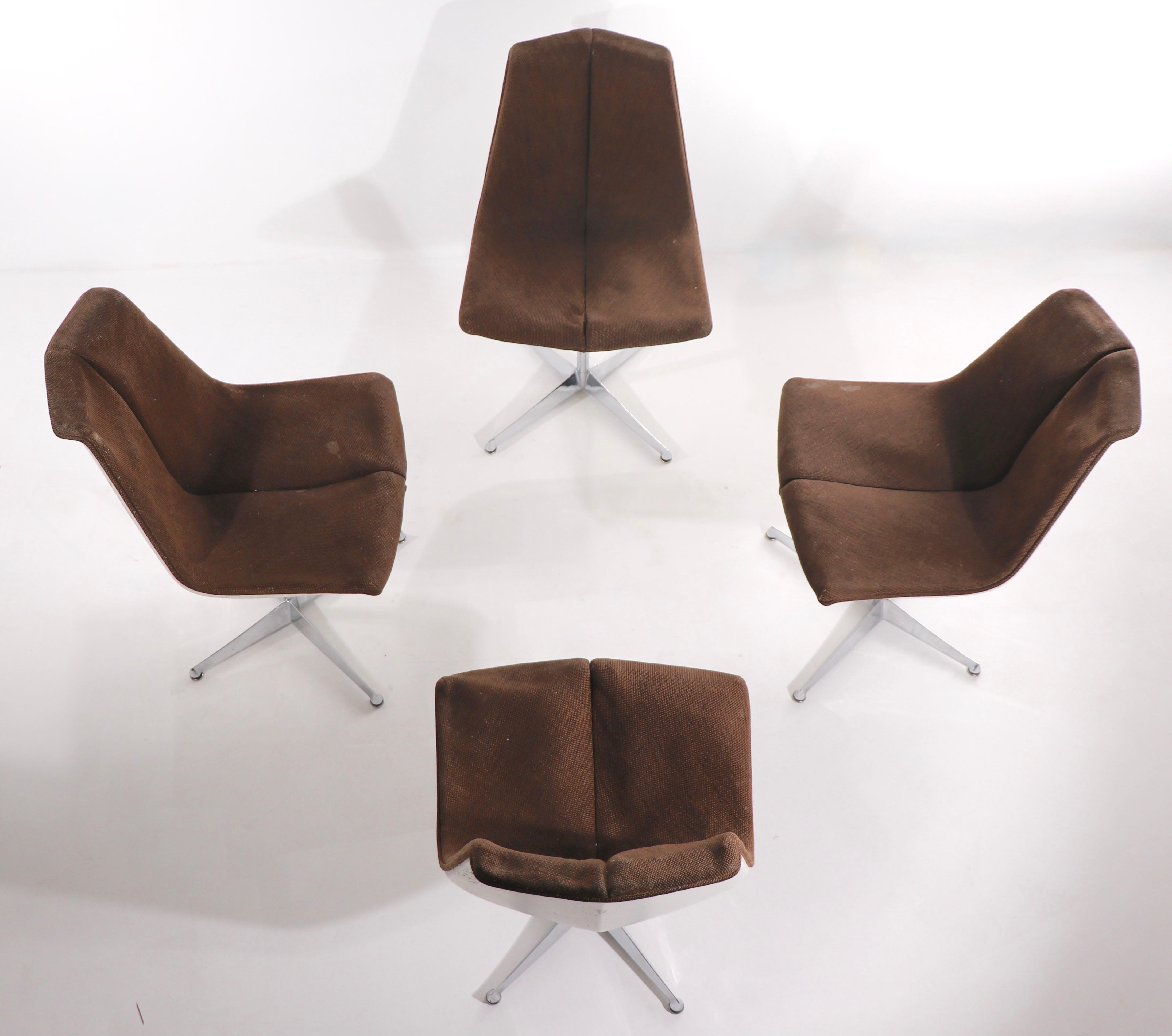 Set of 4 Richard Schultz Chairs for Knoll 7