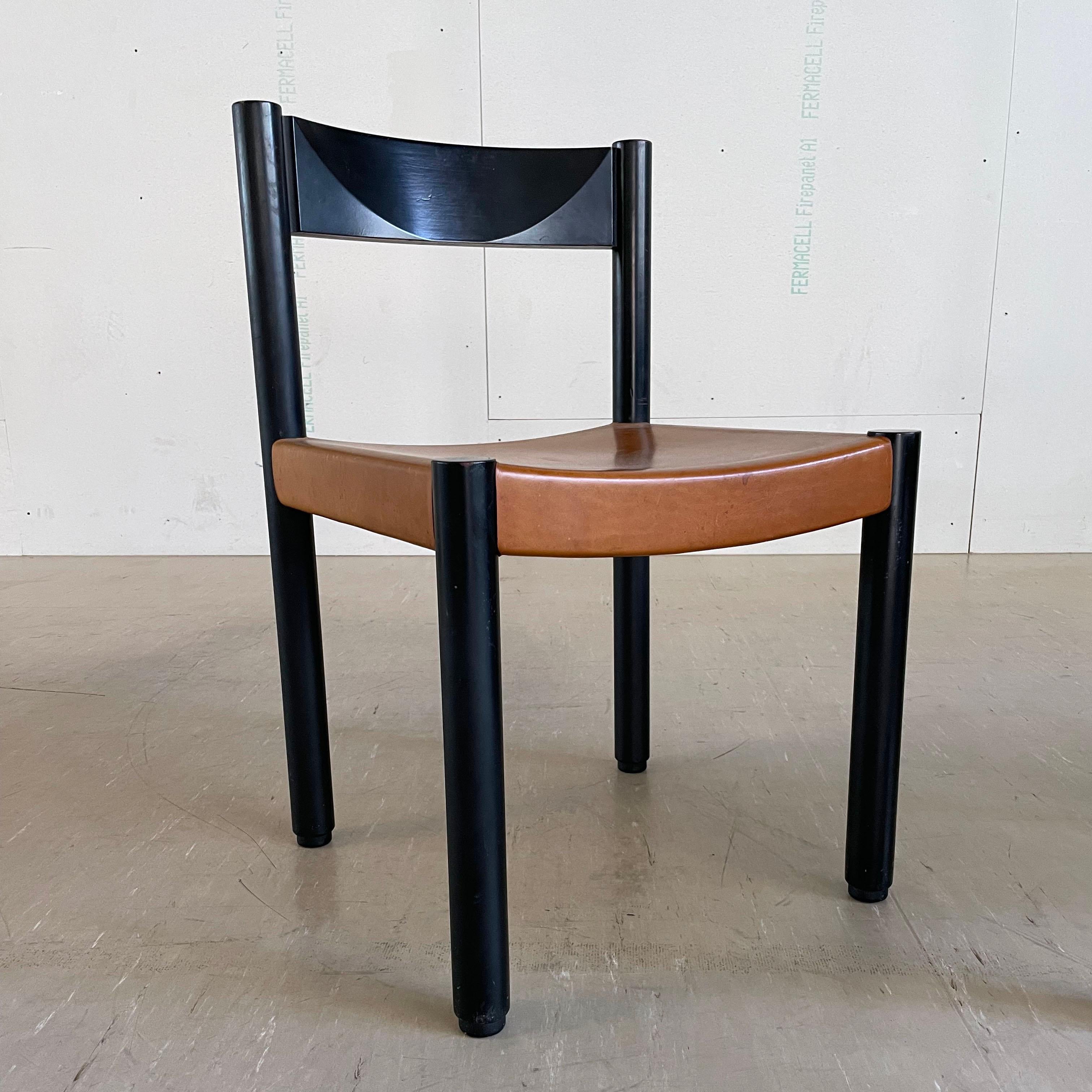Set of 4 Robert Haussmann dining chairs for Dietiker AG, Switzerland For Sale 4
