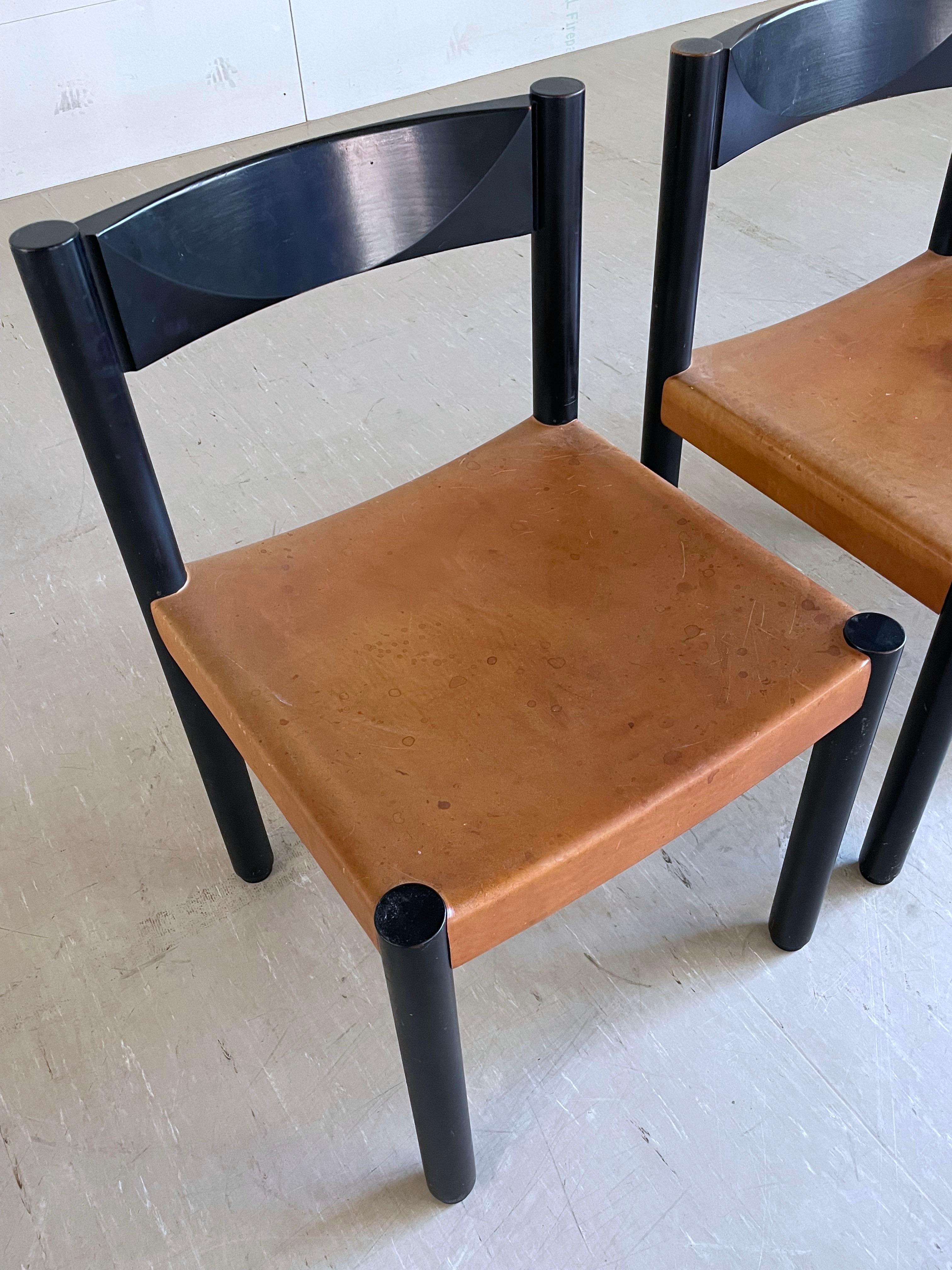 Set of 4 Robert Haussmann dining chairs for Dietiker AG, Switzerland For Sale 5