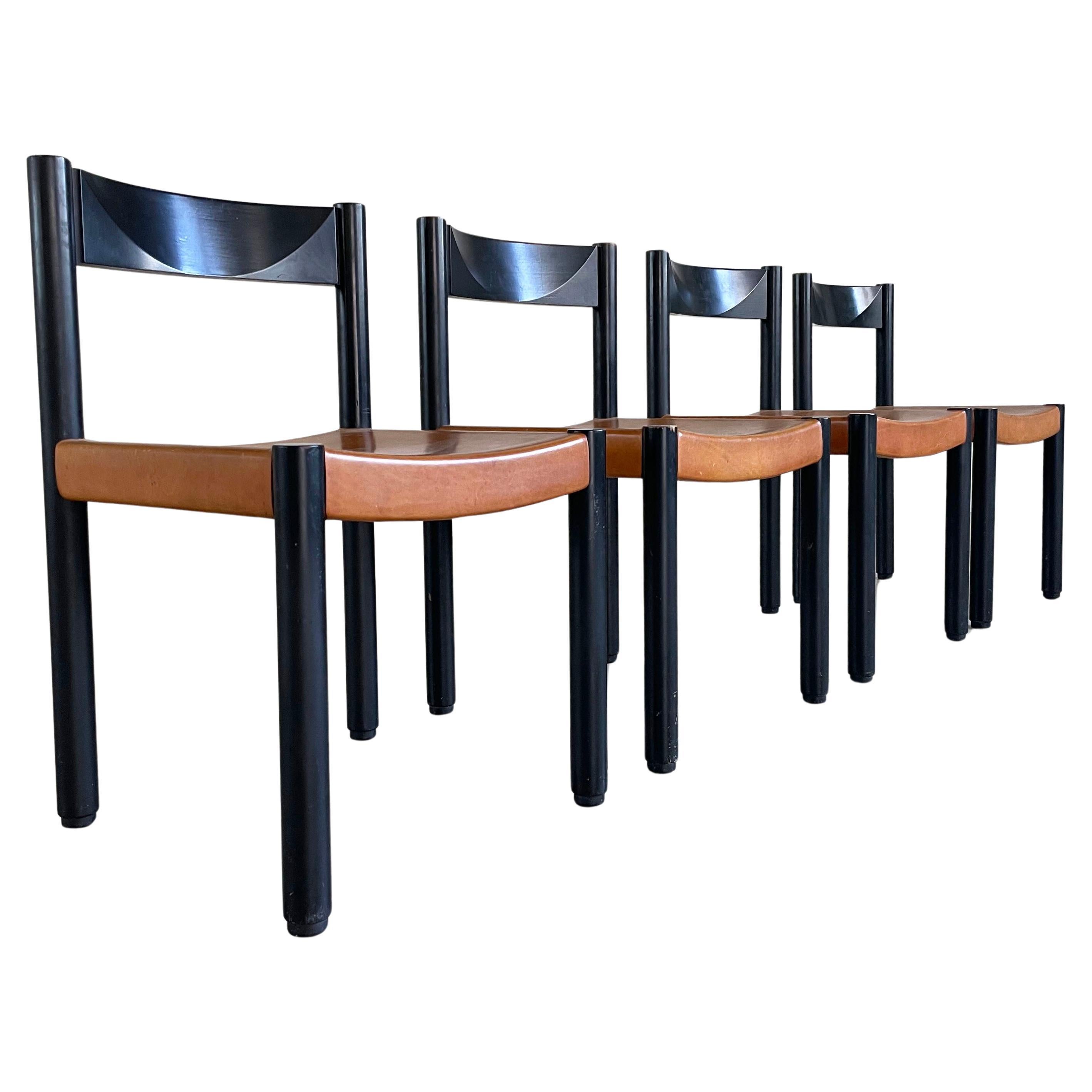 Set of 4 Robert Haussmann dining chairs for Dietiker AG, Switzerland For Sale