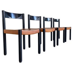 Set of 4 Robert Haussmann dining chairs for Dietiker AG, Switzerland