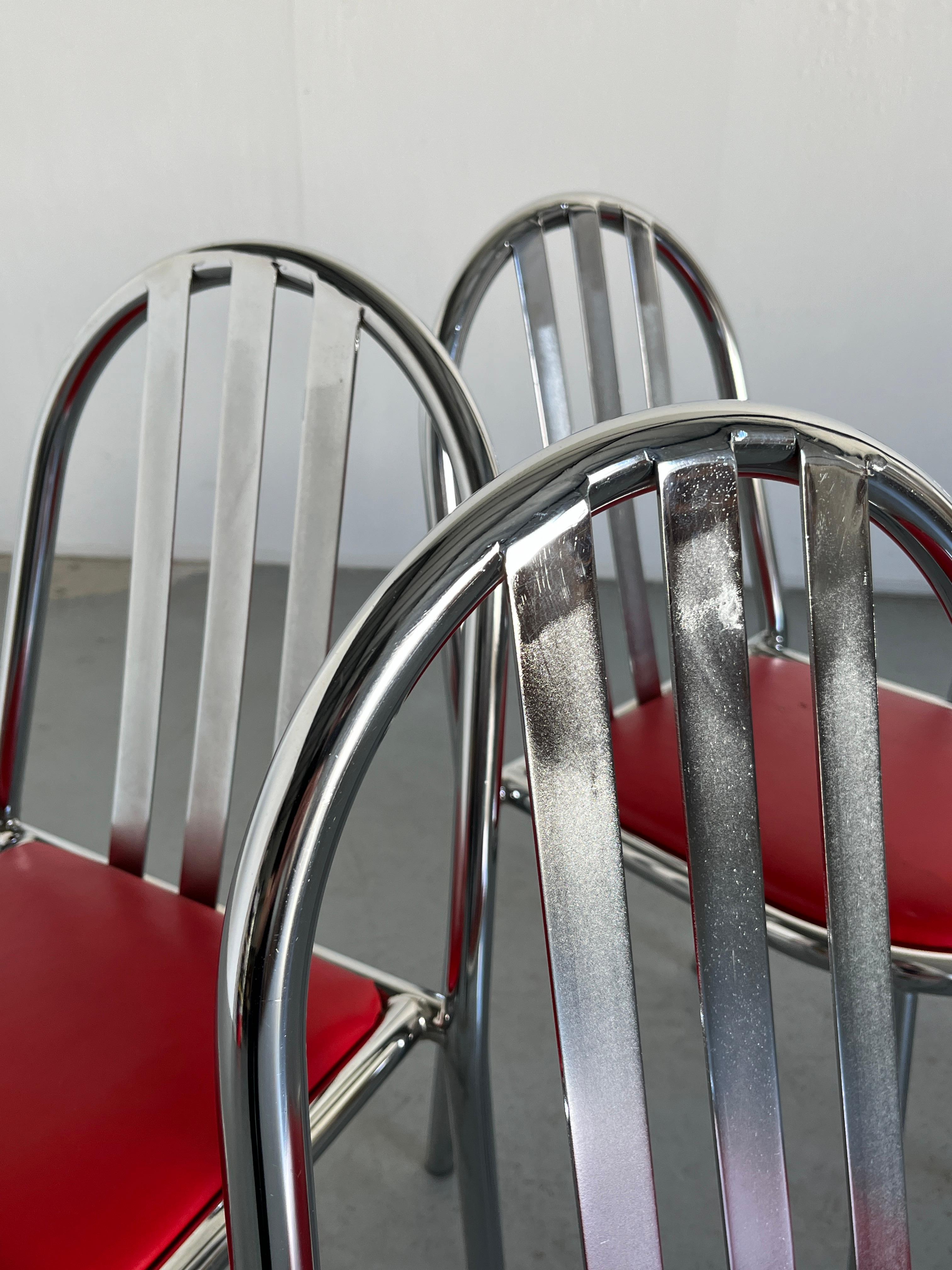 Ensemble de 4 chaises empilables modèle n° 222 de Robert Mallet-Stevens, Pallucco Italia en vente 2