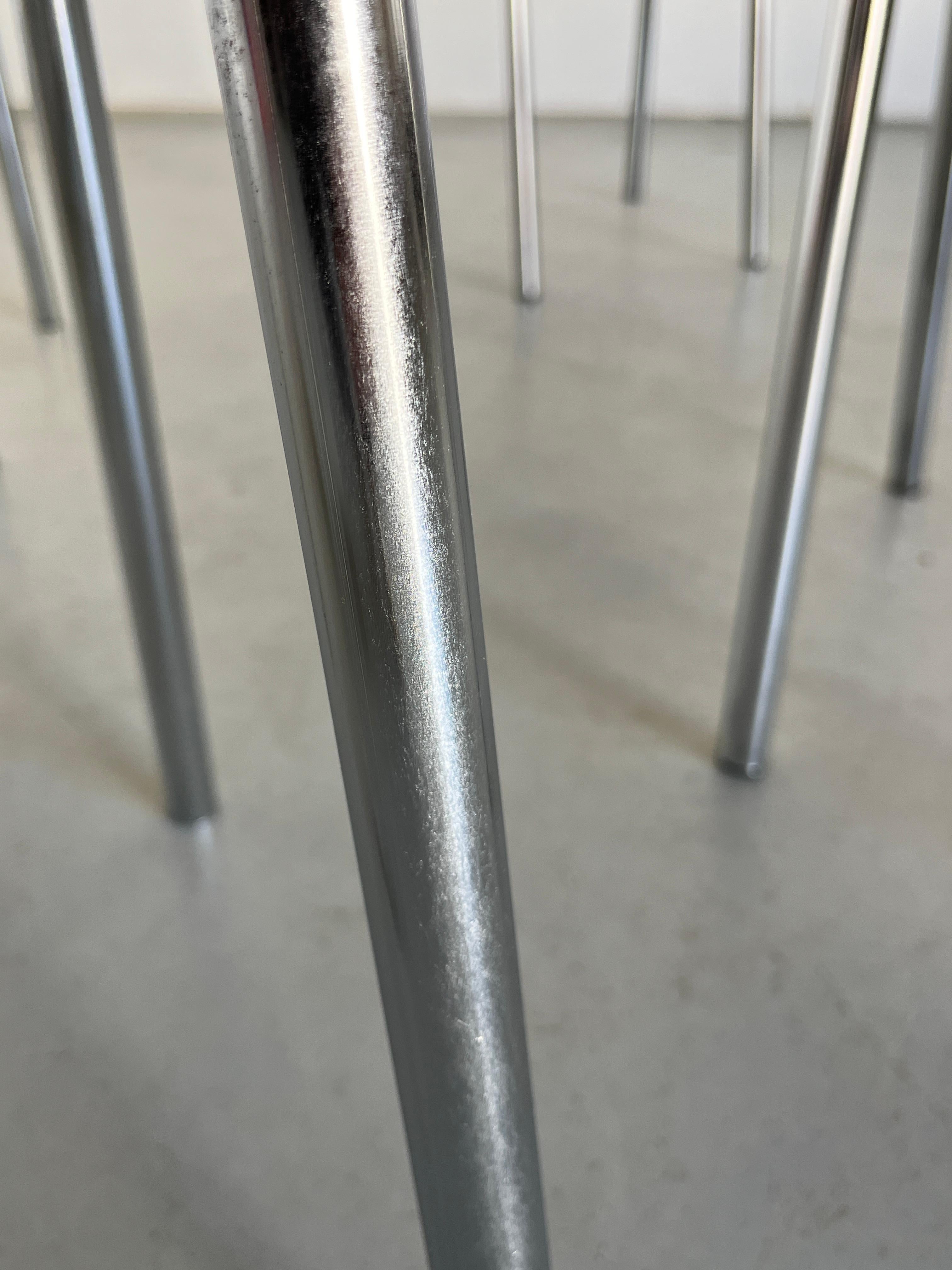Ensemble de 4 chaises empilables modèle n° 222 de Robert Mallet-Stevens, Pallucco Italia en vente 8