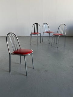 Set of 4 Robert Mallet-Stevens Model No. 222 Stackable Chairs, Pallucco Italia