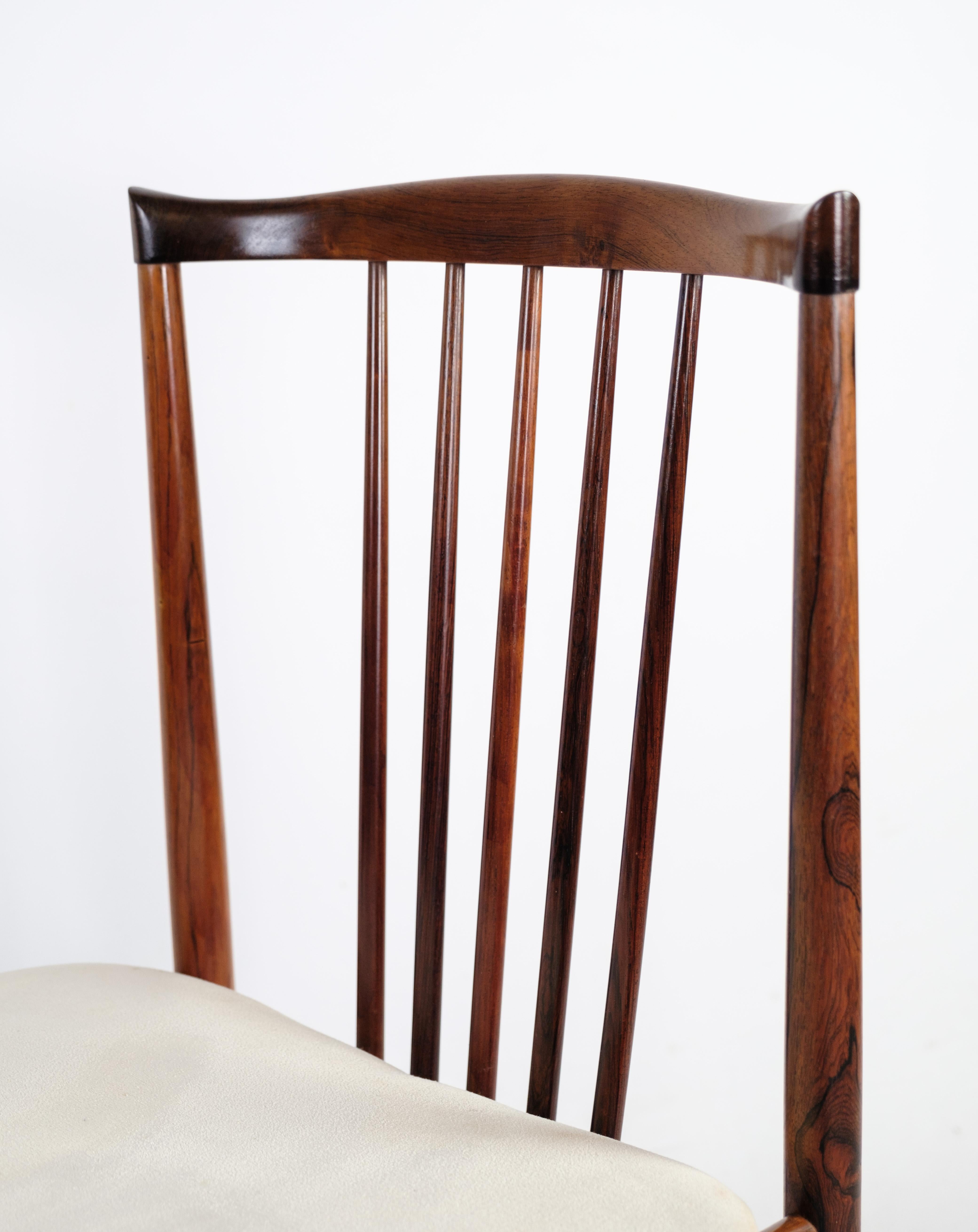 Set of 4 Rosewood Chairs By Henning Sørensen From 1968s For Sale 3