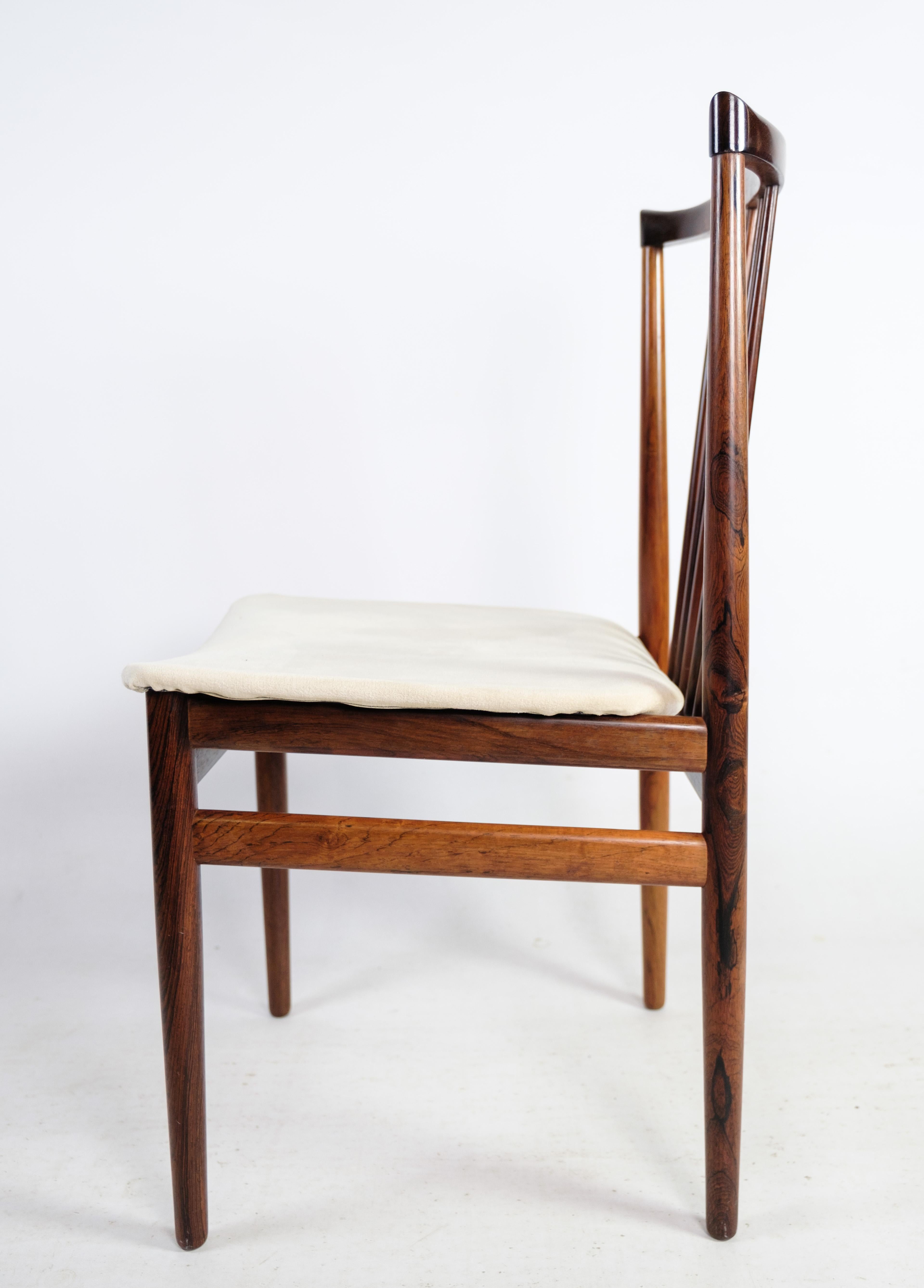 Set of 4 Rosewood Chairs By Henning Sørensen From 1968s For Sale 4
