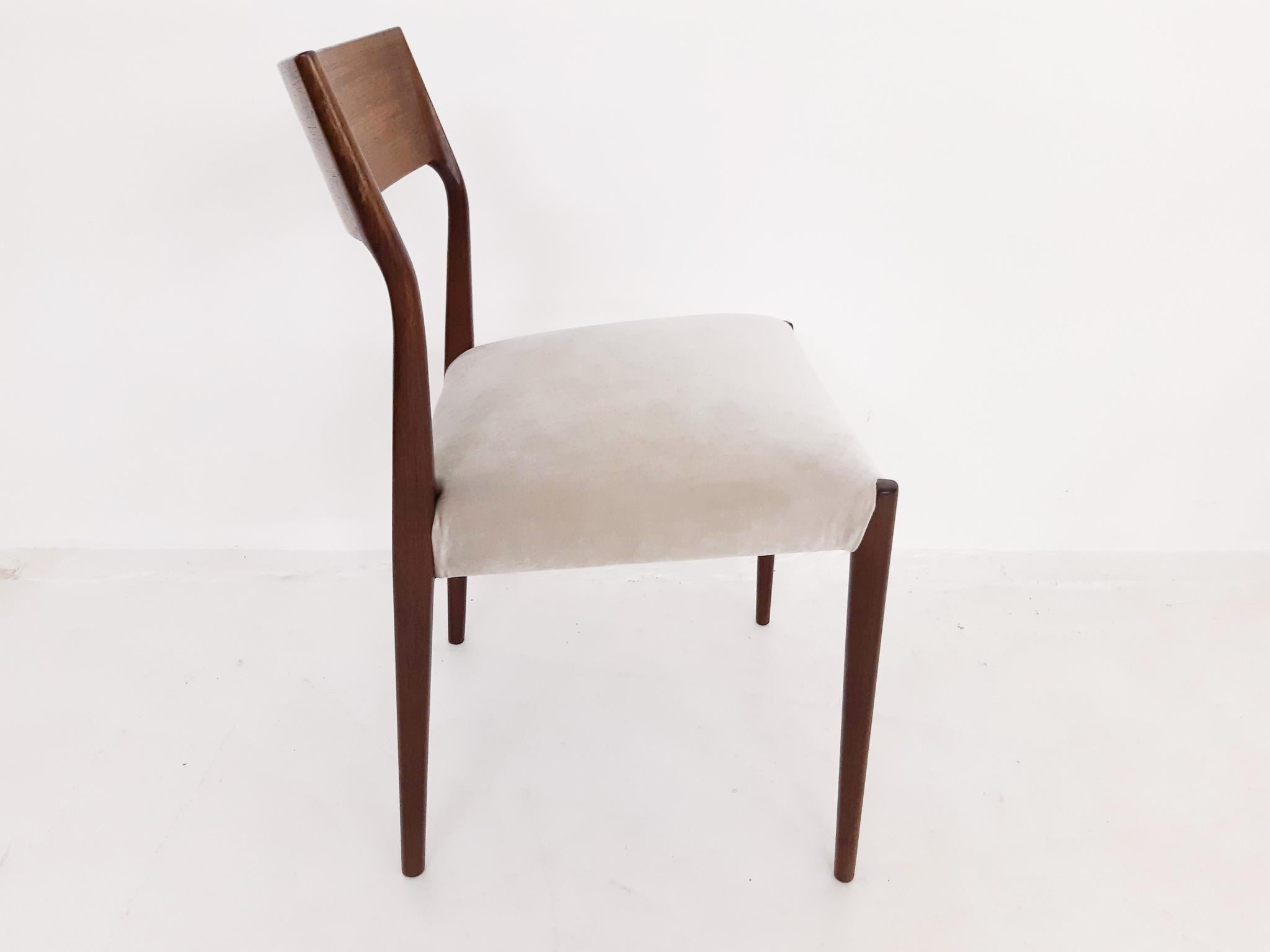 Mid-20th Century Set of 4 Rosewood Dining Chairs by Fristho, the Netherlands, 1960s