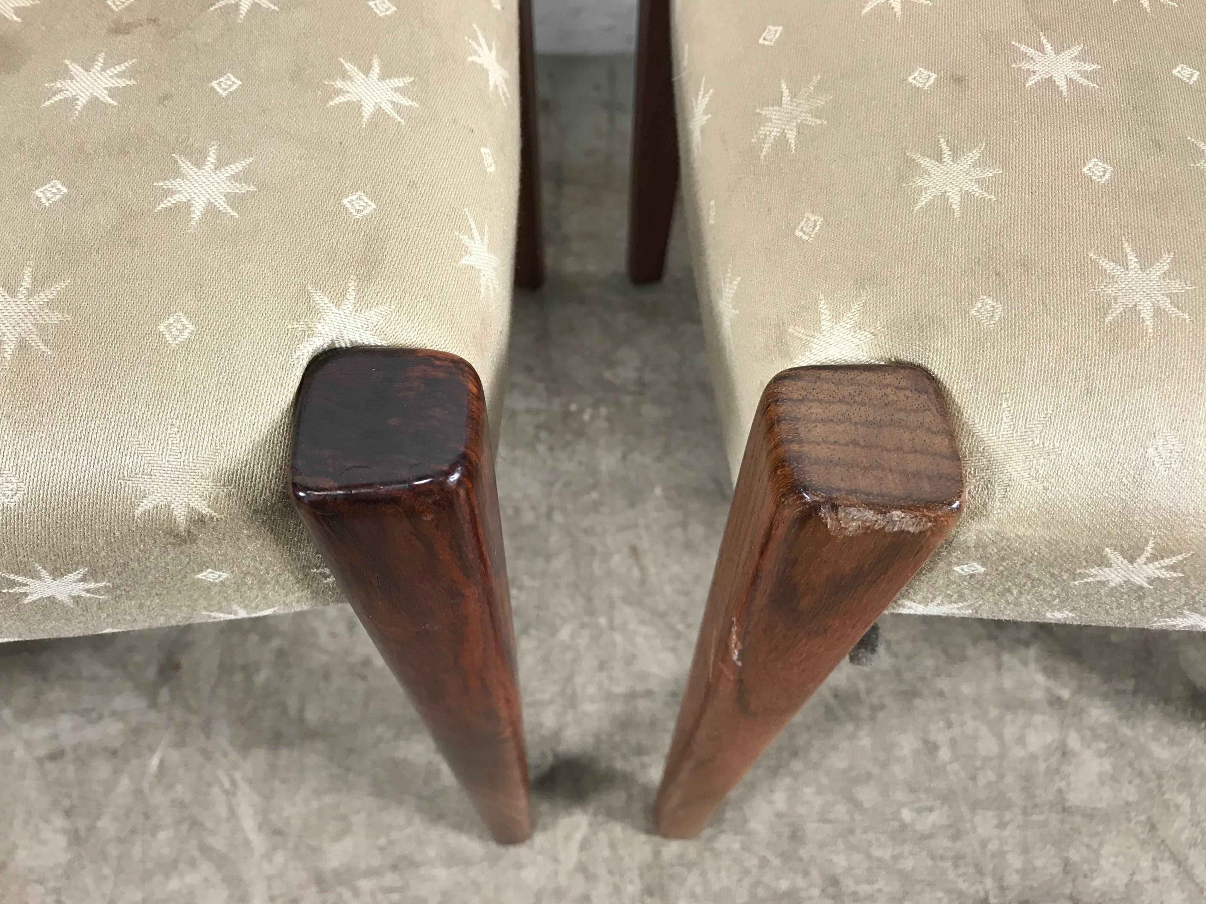 Set aus vier Esszimmerstühlen aus Palisanderholz von Svegards Markaryd, Schweden im Zustand „Gut“ in Buffalo, NY
