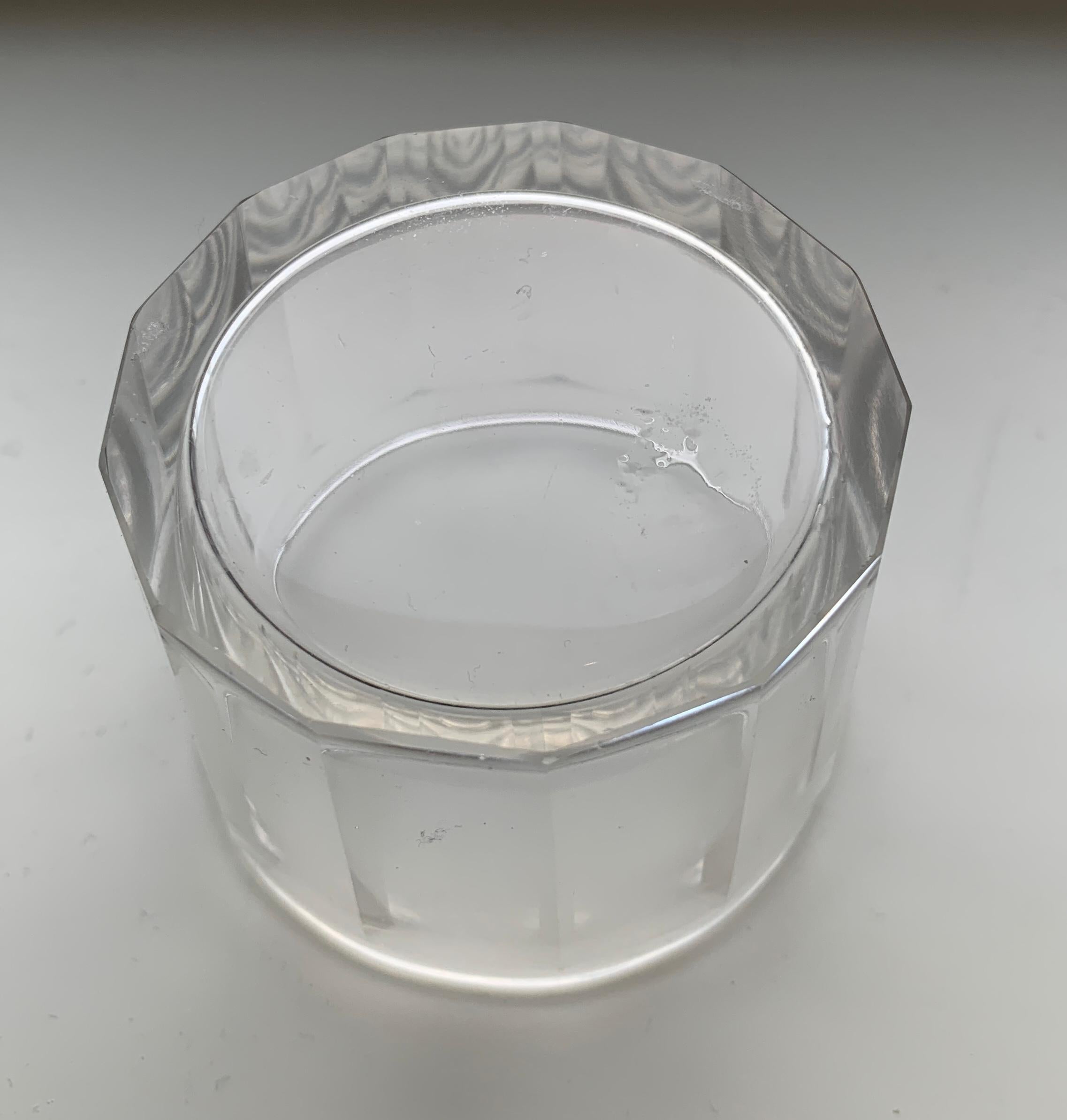 Set of 4 Round Glass Candy or Jewelry Boxes, 19th Century For Sale 4
