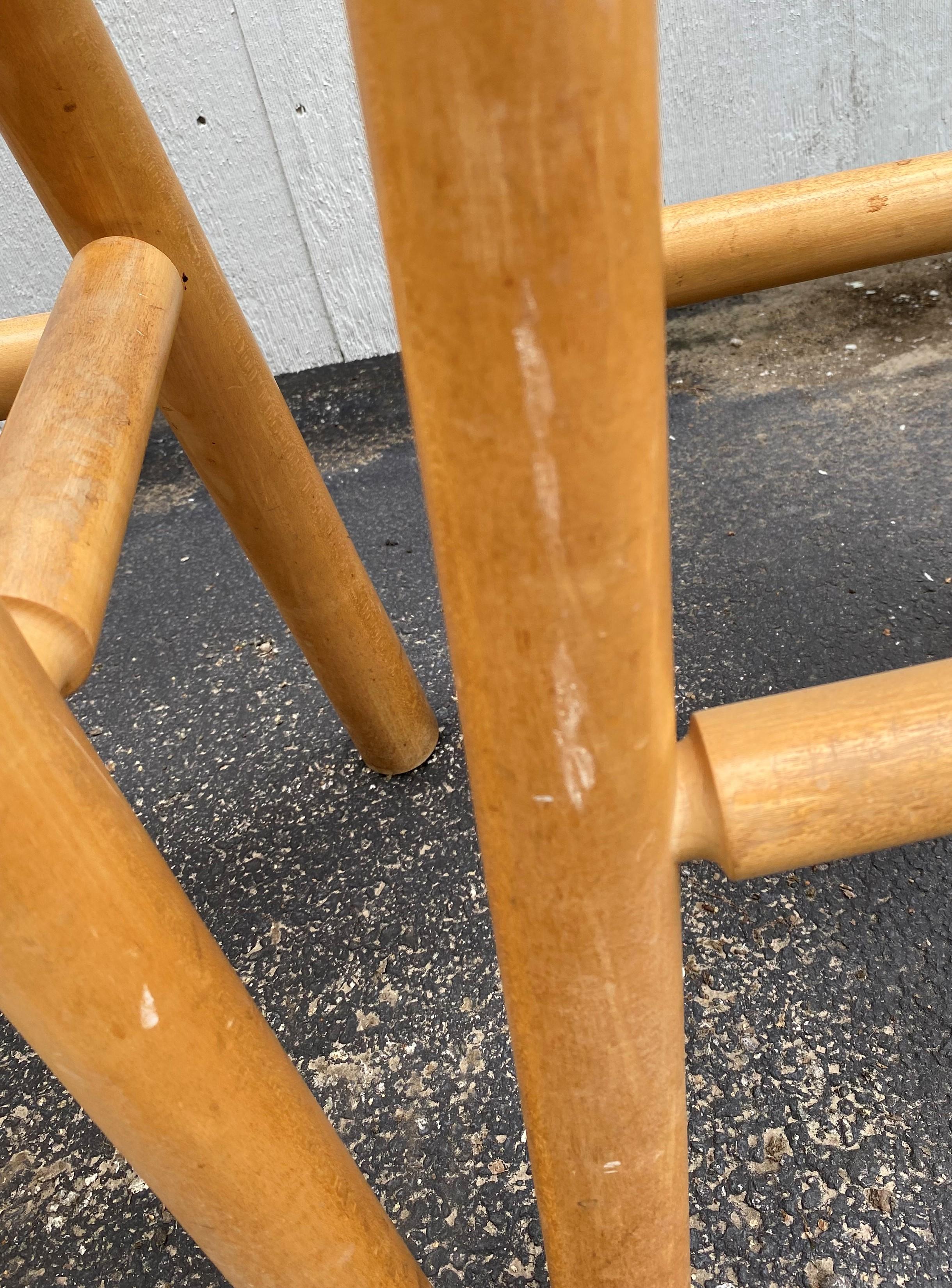 Set of 4 Roy McMakin Maple Bar Stools for Domestic Furniture Co, circa 1990’s 3