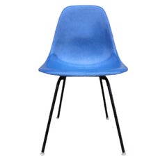 Set of 4 Royal Blue Herman Miller Eames Dining Chairs