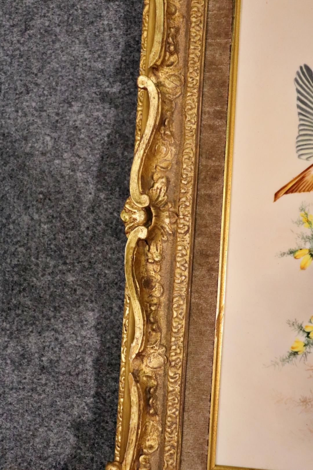 Set of 4 Royal Worcester Porcelain Framed Plaques of Birds 10