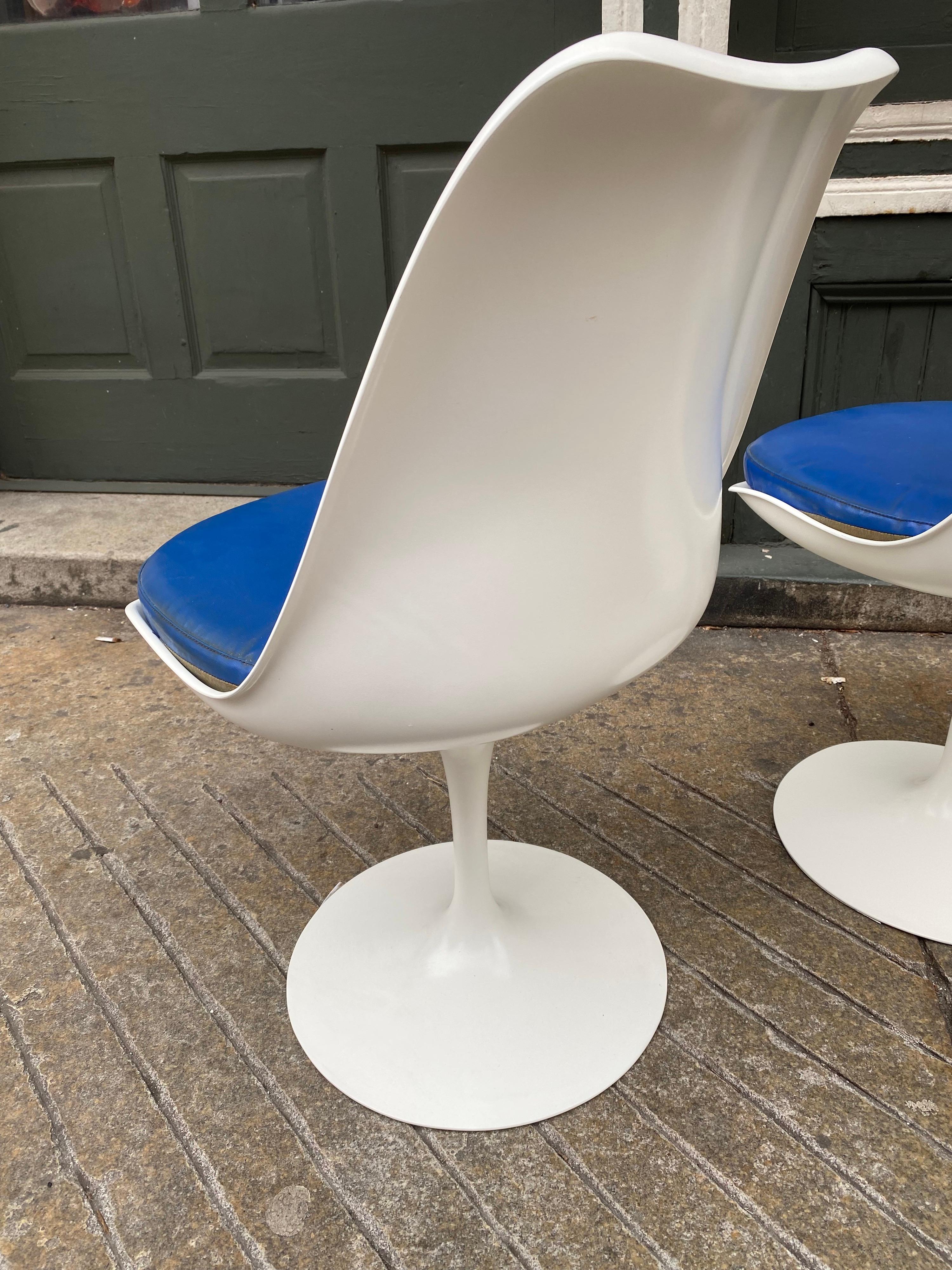 Mid-20th Century Set of 4 Saarinen for Knoll Swivel Side Chairs