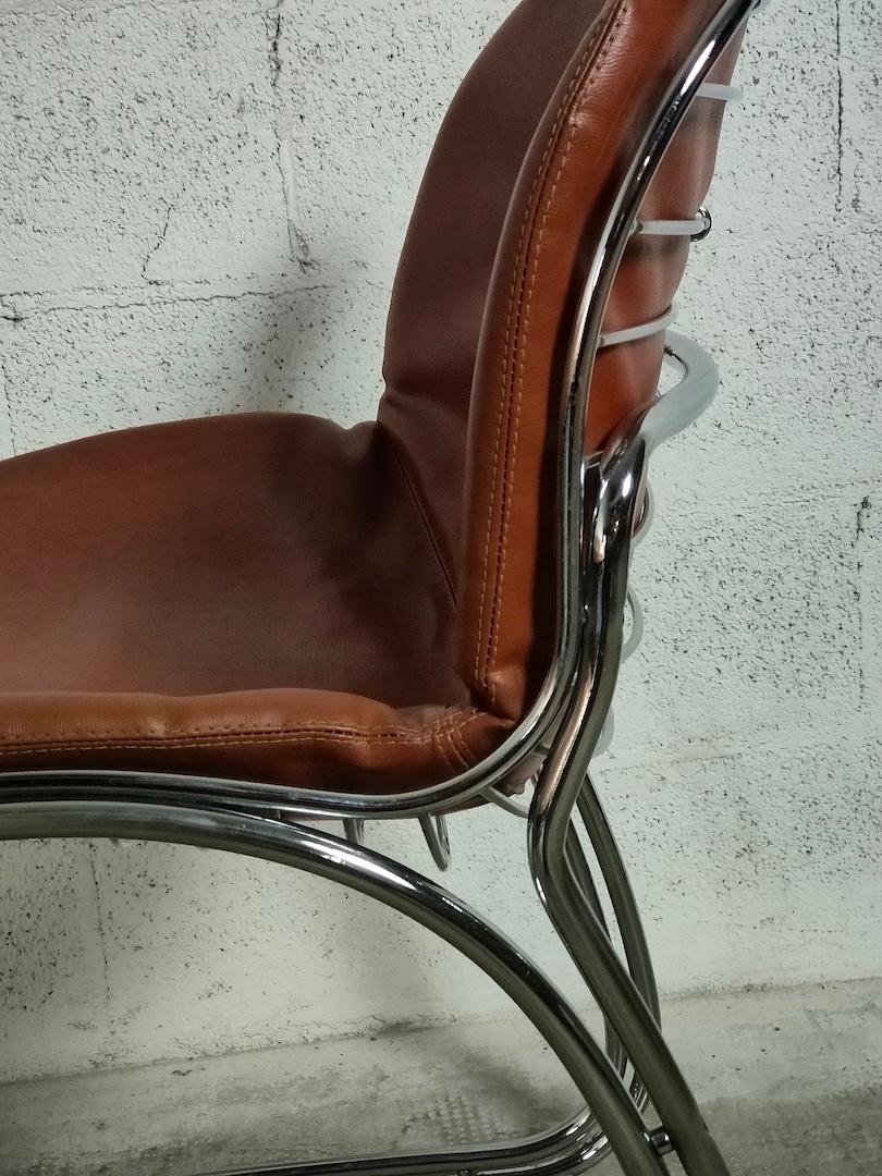Set of 4 Sabrina Chairs by Gastone Rinaldi for Rima 70s, Italy 5