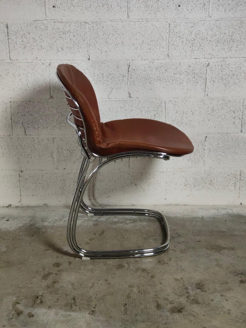 Late 20th Century Set of 4 Sabrina Chairs by Gastone Rinaldi for Rima 70s, Italy