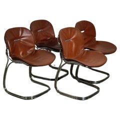 Set of 4 Sabrina Chairs by Gastone Rinaldi for Rima 70s, Italy