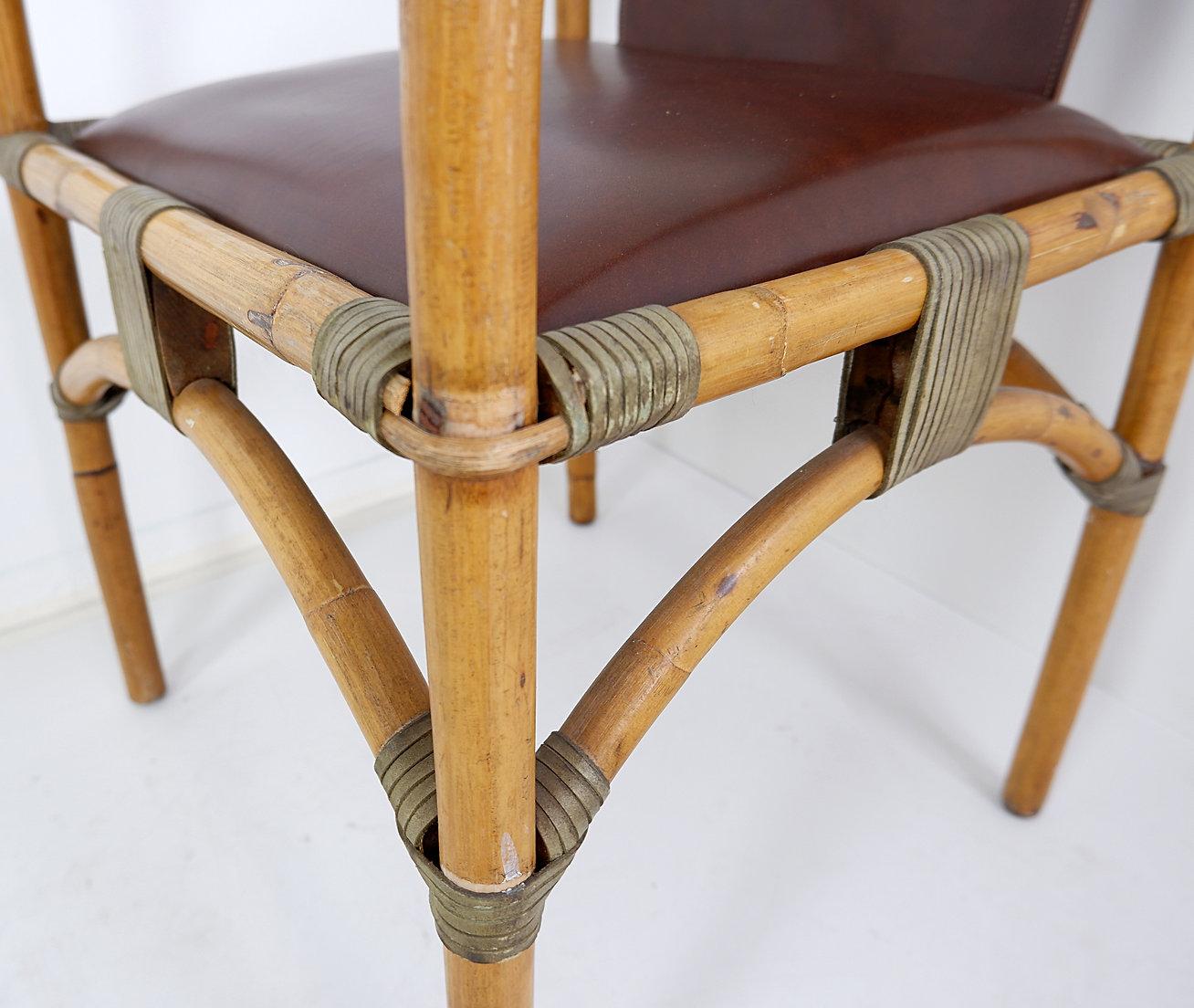 20ième siècle Ensemble de 4 fauteuils Safari - années 1960 en vente