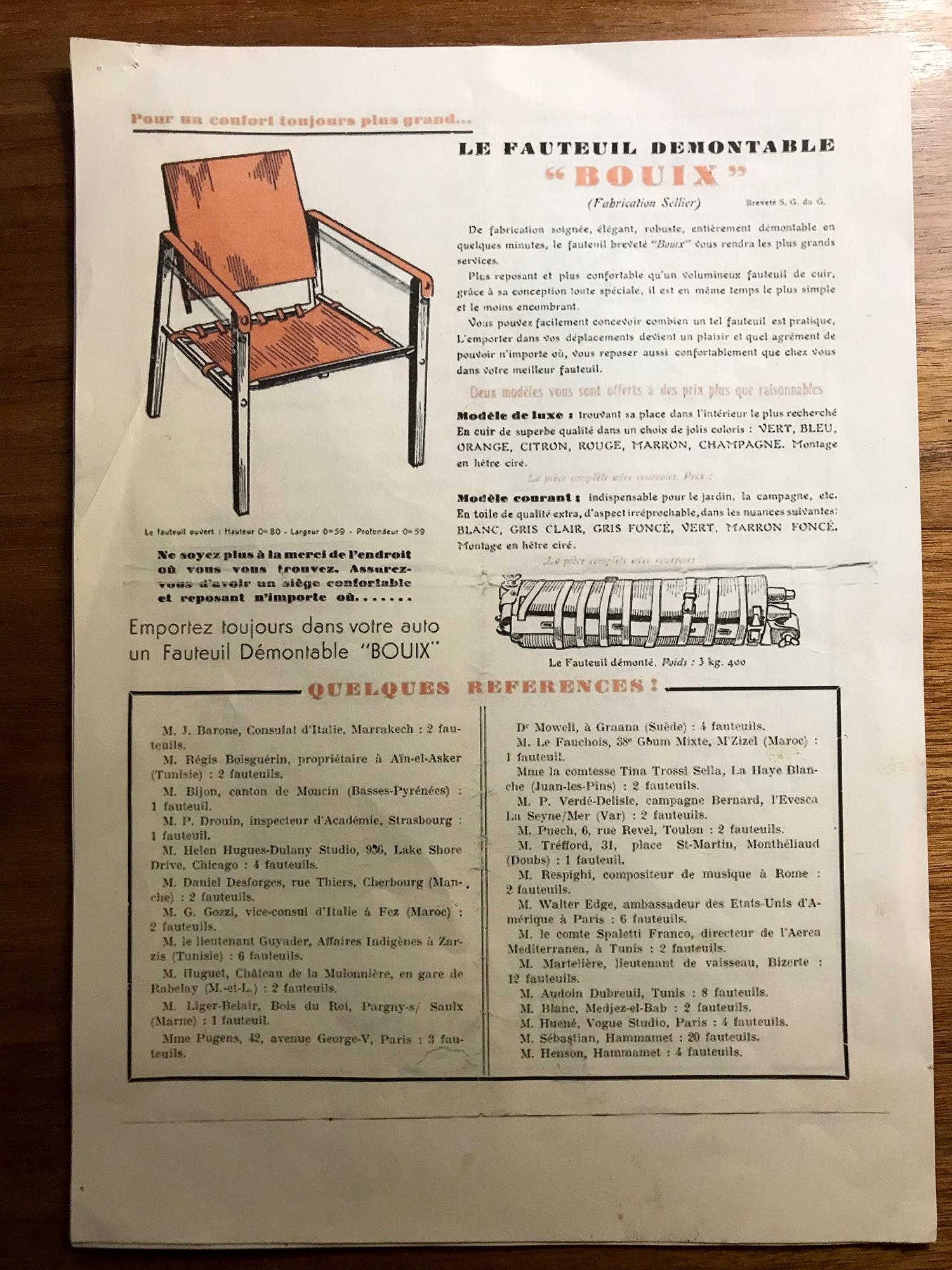 Ensemble de 4 fauteuils « Safari », Sellerie Bouix, 1920 en vente 9