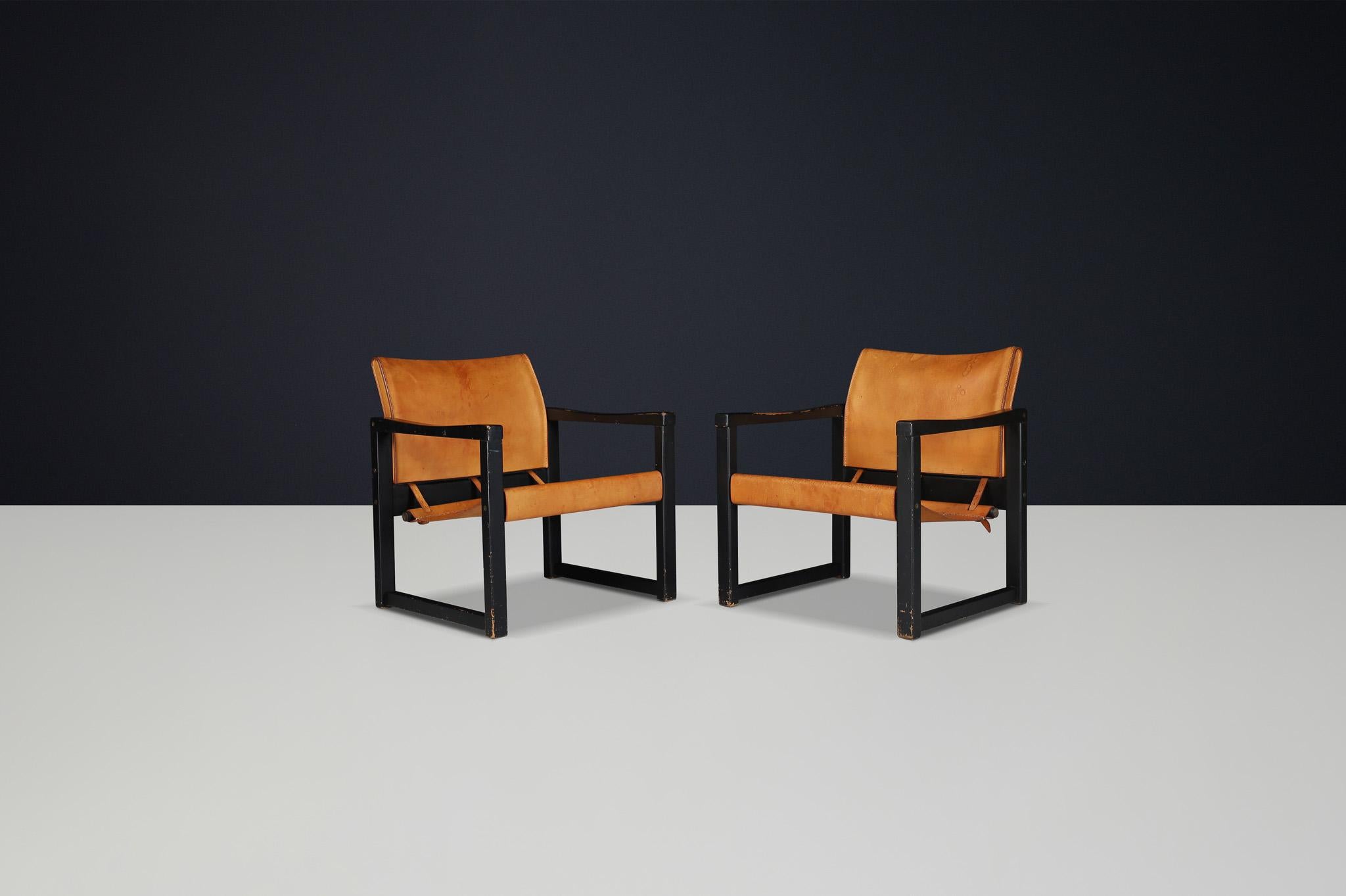 Fin du 20e siècle Ensemble de 4 chaises longues Safari par Karin Mobring pour Ikea - Suède, années 1970 en vente