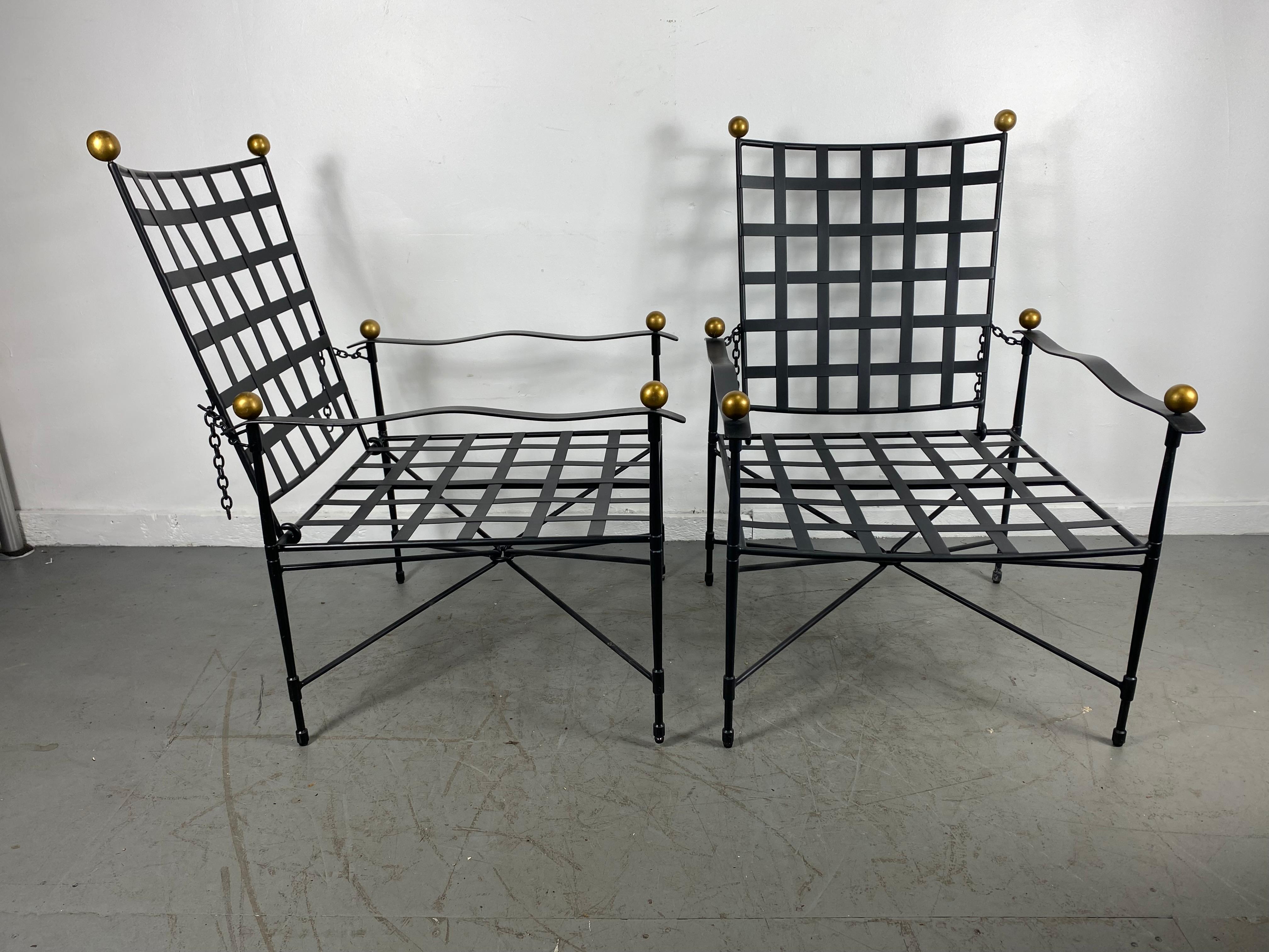 Italian Set of 4 Salterini Lounge Chairs by Mario Papperzini