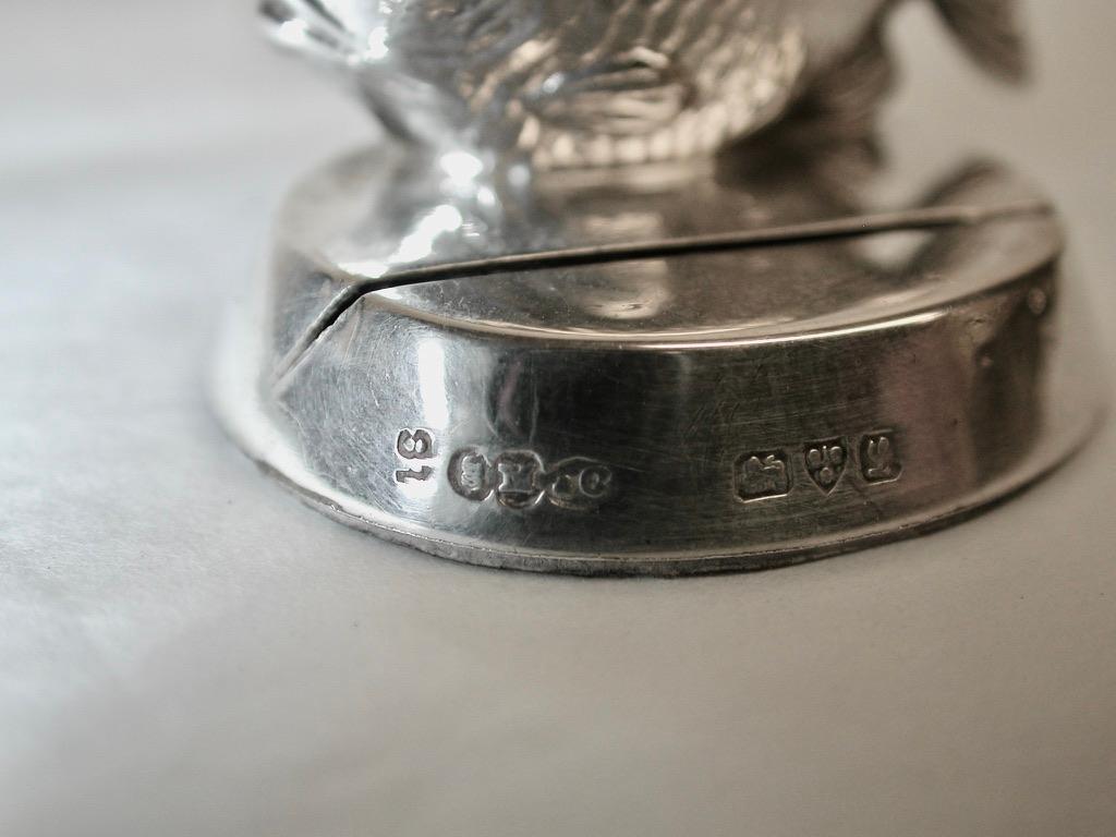 Début du 20ème siècle Ensemble de 4 porte-cartes de table Samson Mordan en argent datant de 1911 en vente