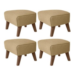 Set di 4 sedie sabbia, Oak fumé Raf Simons Vidar 3 My Own Chair Footstool by Lassen