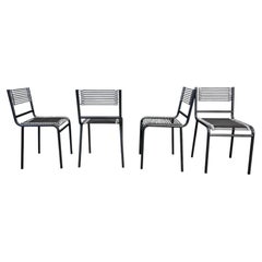 Set di 4 sedie da pranzo Sandow di Rene Herbst, anni ’80
