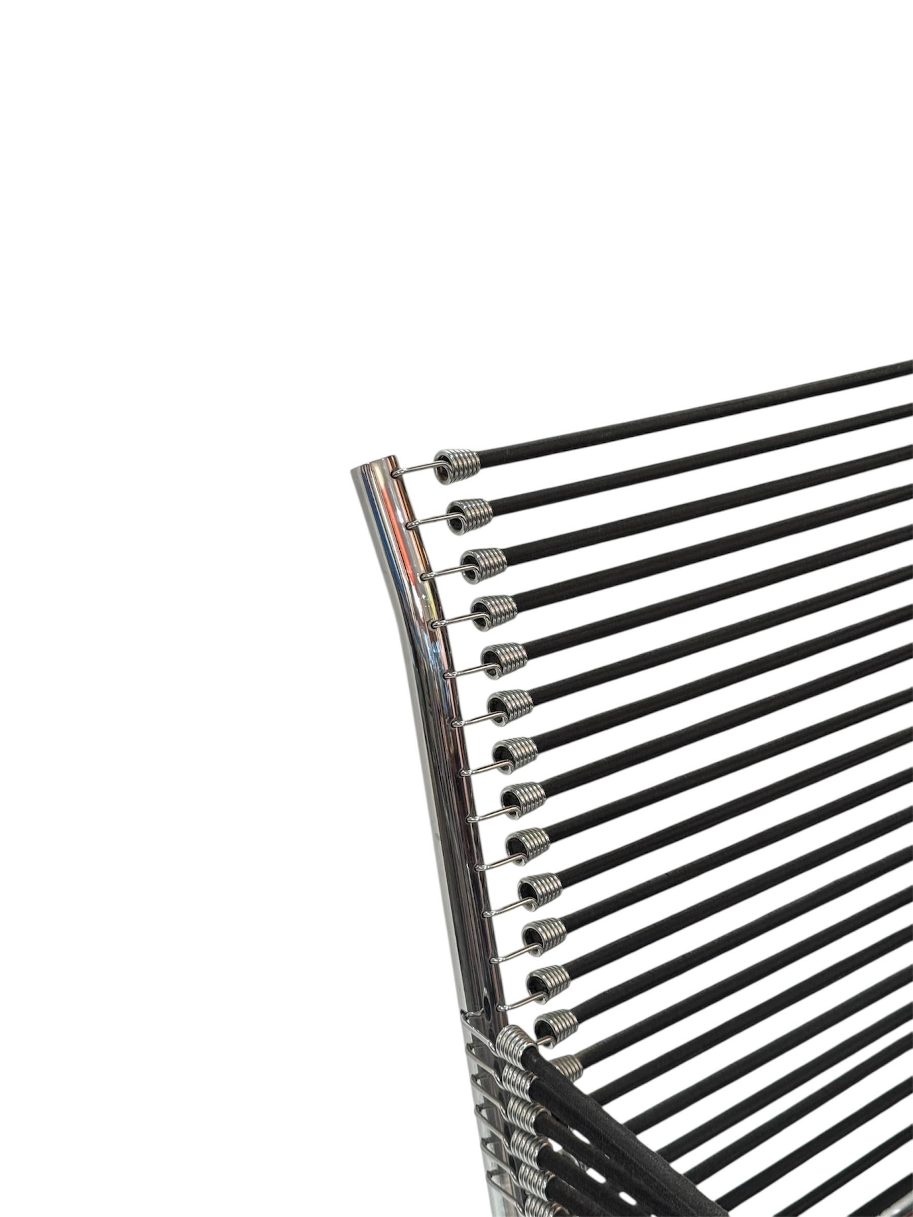 Ensemble de 4 chaises Sandows noires, René Herbst, 1929 en vente 1