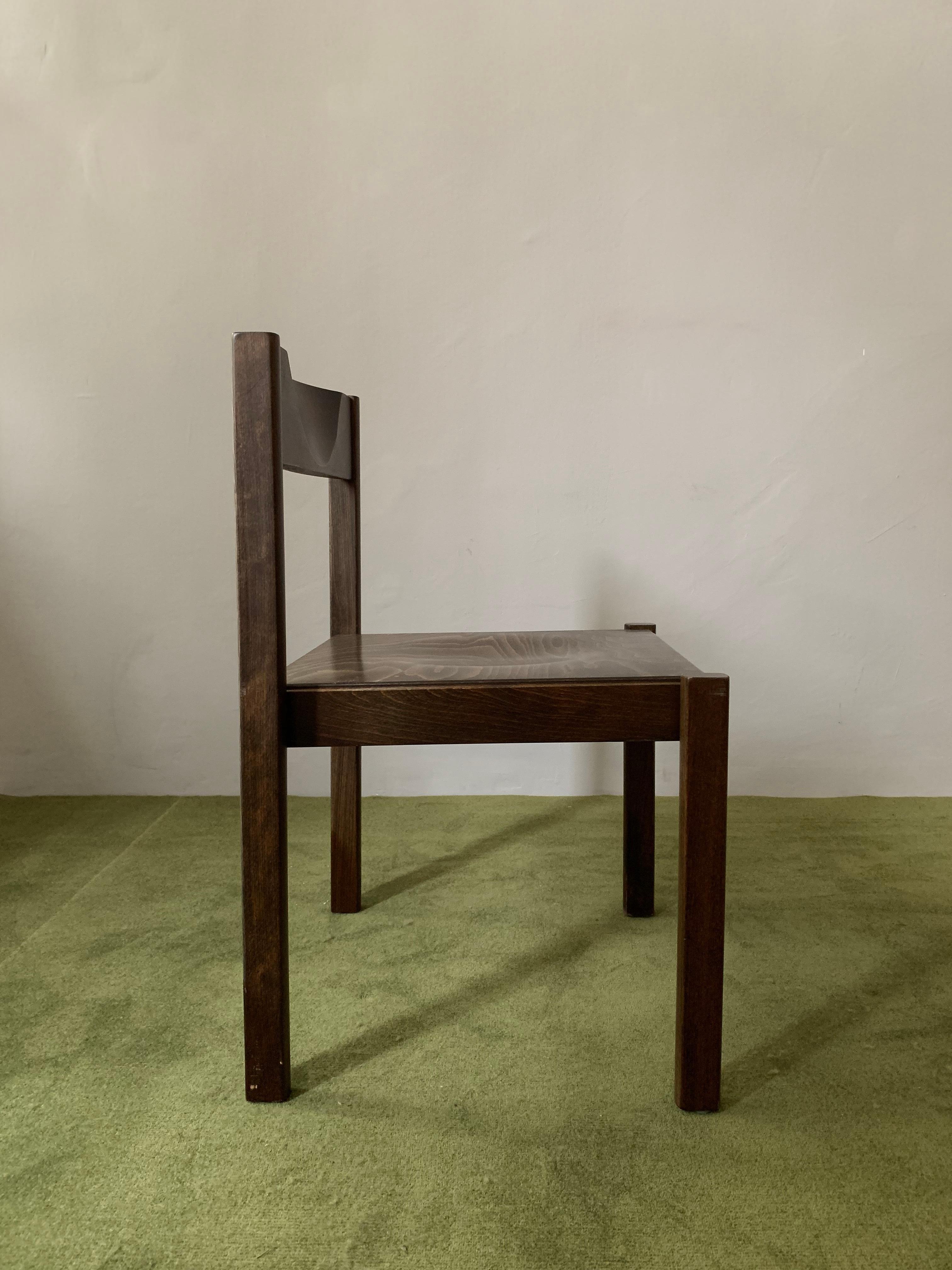 Minimalist  Set of 4 Santo Chairs by Edlef Bandixen for Dietiker Switzerland 1969  For Sale
